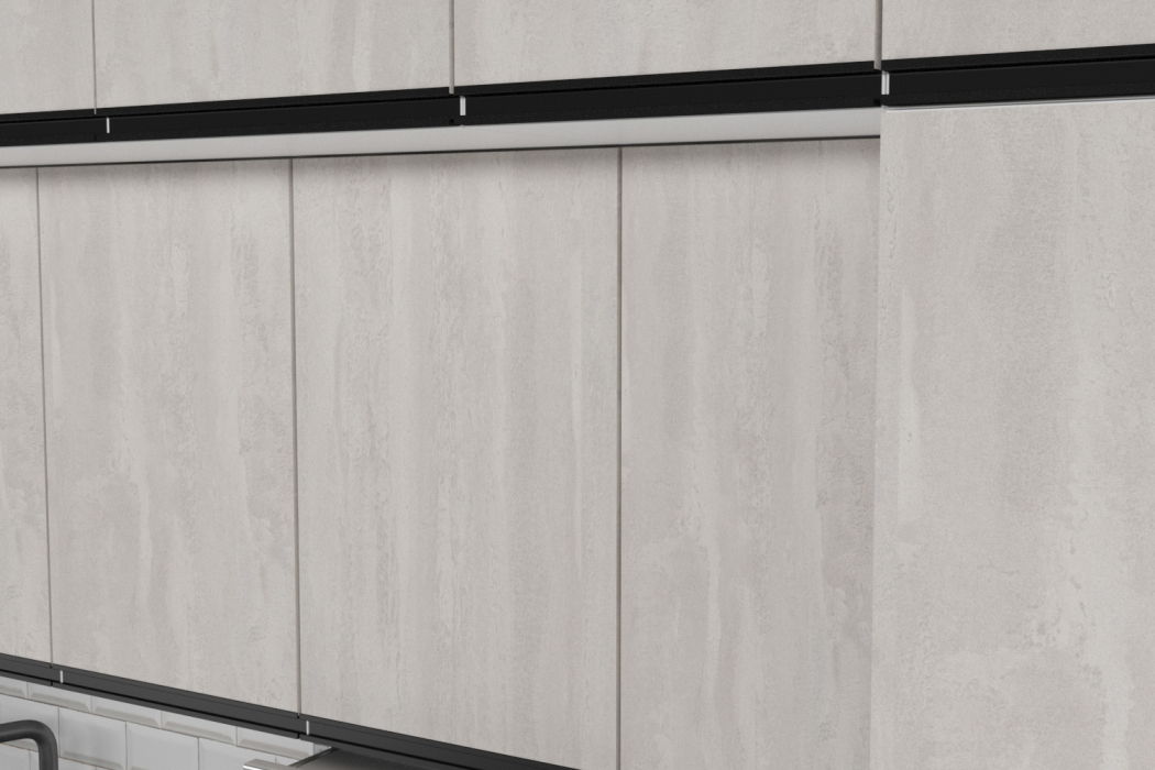 Кухонные гарнитуры, Кухонный гарнитур Сюита люкс 3,0 м Бетон темный ЛДСП