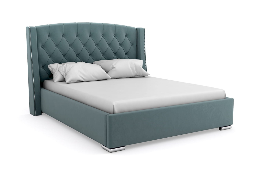 Односпальные, Кровать Баунти Люкс 1200 с ламелями, велюр