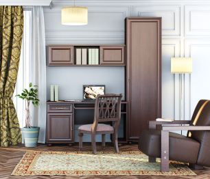 Верди стол + полка + шкаф