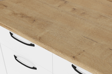 Кухонный гарнитур Жасмин экстра 1 3,0 м Белый глянец ЛДСП