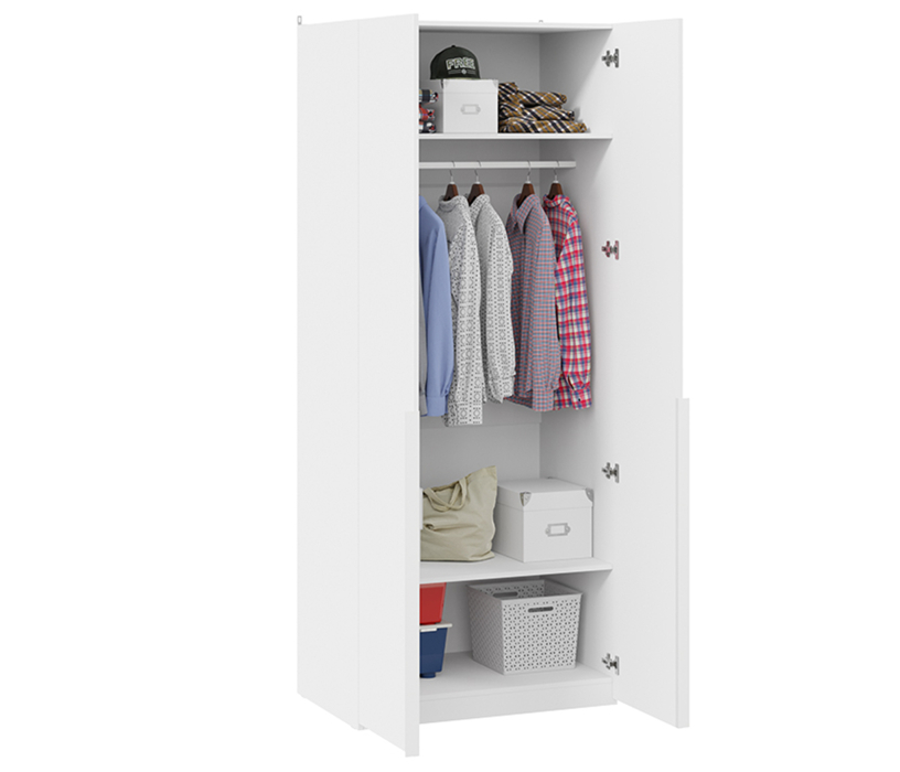 Шкафы двухстворчатые, Шкаф для одежды Порто двери глухие (580)