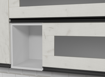 Кухонный гарнитур Паола стандарт 1,6 м Дуб грей/Дуб Браун ЛДСП