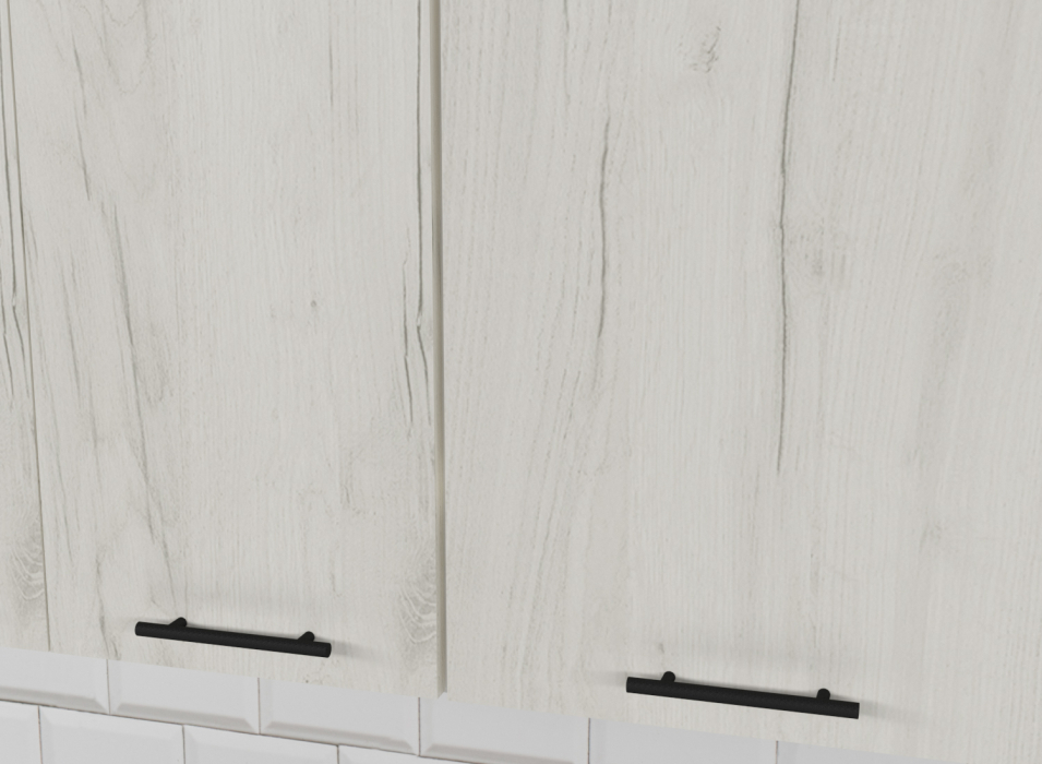 Кухонные гарнитуры, Кухонный гарнитур Сиена мини 1,0 м Дуб грей/Бетон темный ЛДСП