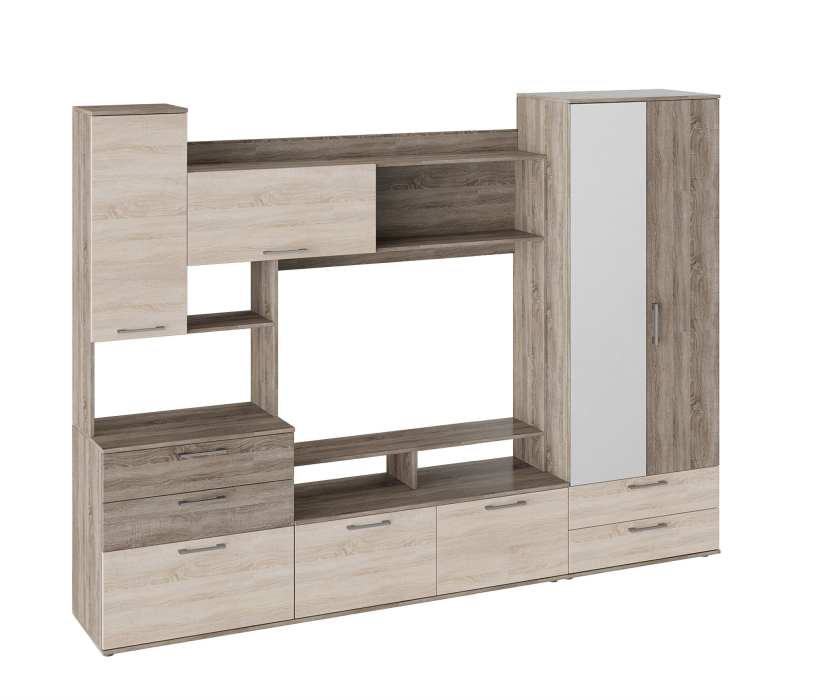 Стенки для гостиной, Гостиная Марта со шкафом для одежды