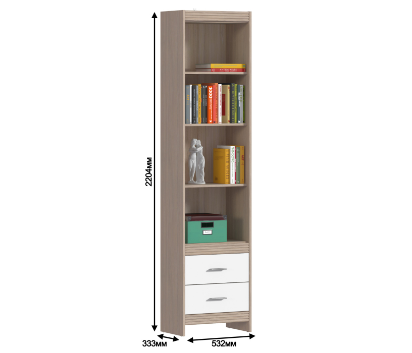 Стеллажи, Стеллаж Дакота СБ-2083 Сосна