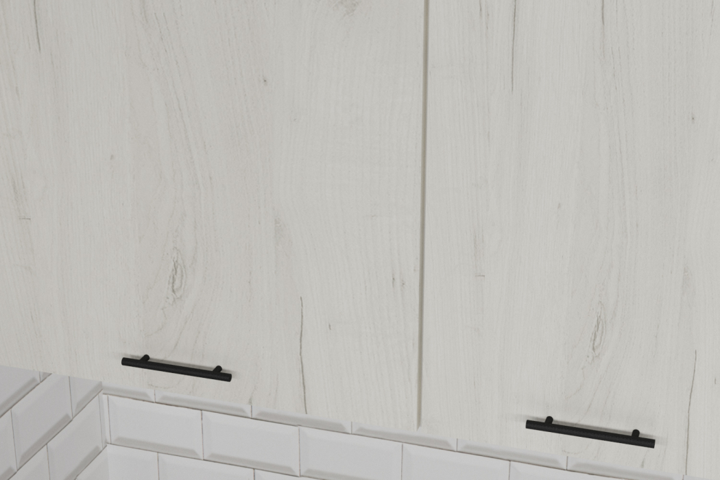 Кухонные гарнитуры, Кухонный гарнитур Сиена мега прайм 1,5 х 2,7 м Дуб грей/Бетон темный ЛДСП