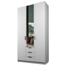 Шкаф 3-х дверный с зеркалом и 3-мя ящиками ЭШ3-12-РП-3я Зс