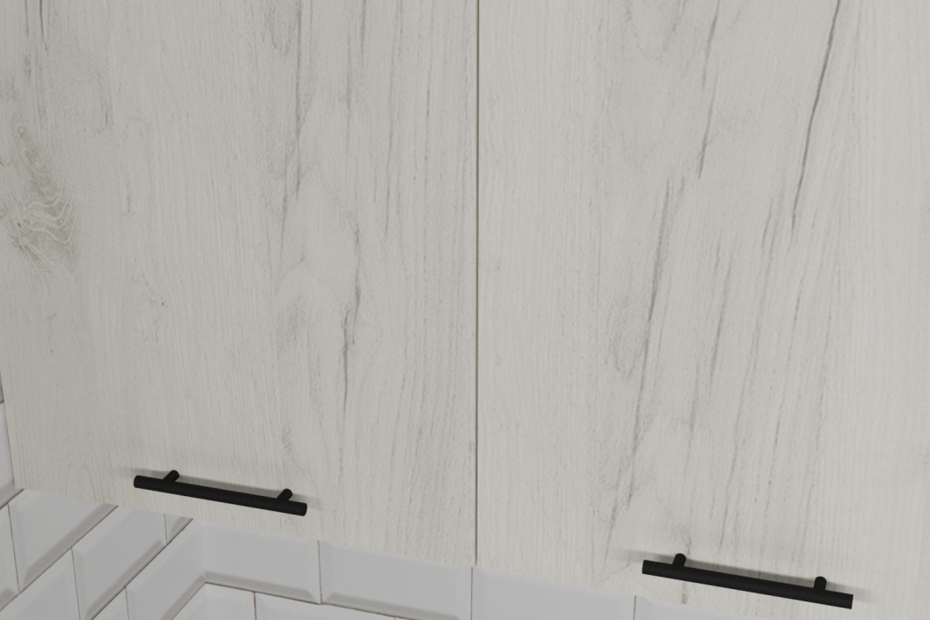 Кухонные гарнитуры, Кухонный гарнитур Сиена прайм 0,4 х 1,1 х 2,0 м Дуб грей/Бетон темный ЛДСП