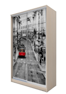 Шкафы-купе, Хит-23-14-77 Шкаф-купе 2-х дверный, фотопечать Лондон (2300х1362х620)