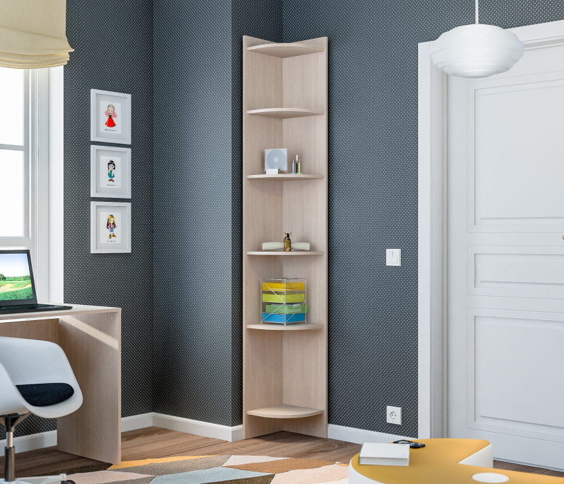 Стеллажи, Стеллаж торцевой Дакота СБ-2085 Сосна