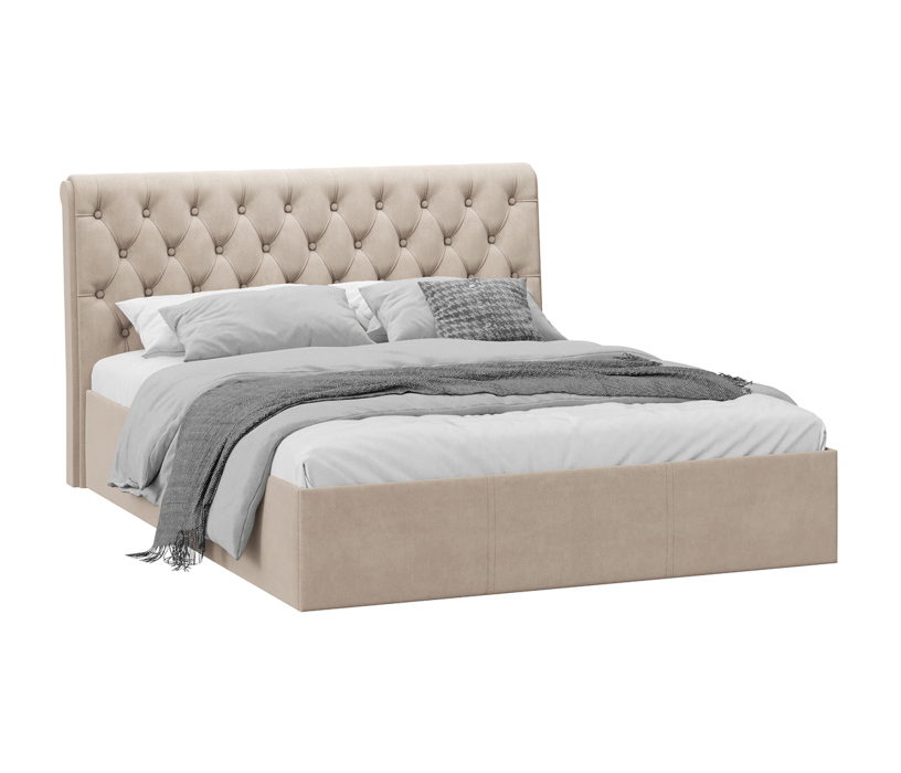 Мягкая кровать, Кровать Скарлет 160*200 (велюр)