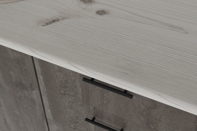 Кухонный гарнитур Сиена прайм 0,4 х 1,1 х 2,0 м Дуб грей/Бетон темный ЛДСП