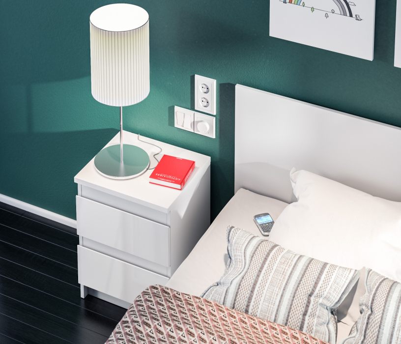 Кровати 160 см, Кровать Медея СБ-2311 белый с основанием и матрасом Эластик 14 160х200