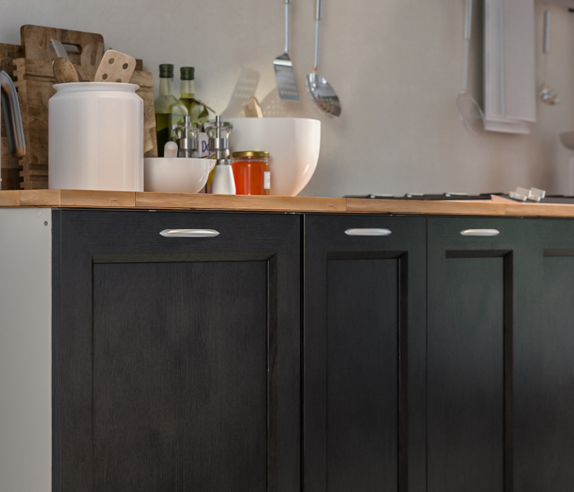 Кухонные гарнитуры, Регина Песочный/Дуб Мажор темный 4000