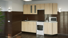 Кухонные гарнитуры, Кухонный гарнитур Симона базис 2,4 м Дуб Сонома ЛДСП