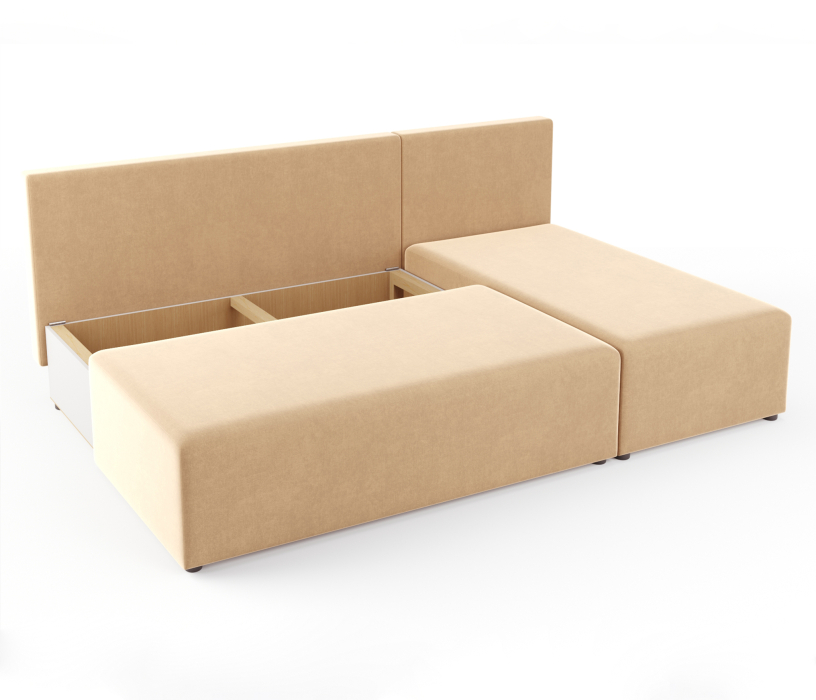 Диваны угловые, Диван-кровать Комо угловой, микровелюр