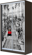 Шкафы-купе, Хит-23-14-77 Шкаф-купе 2-х дверный, фотопечать Лондон (2300х1362х620)
