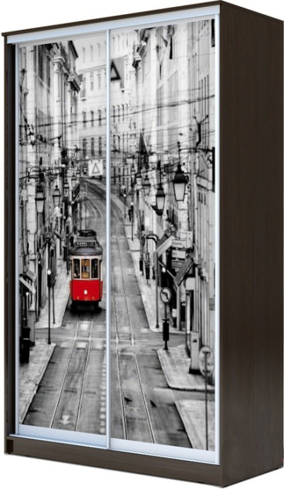 Шкафы-купе, Хит-23-14-77 Шкаф-купе 2-х дверный, фотопечать Лондон (2300х1362х620)