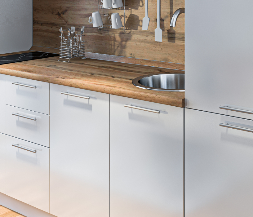 Кухонные гарнитуры, Кухонный гарнитур Регина Белый/Анна МДФ Белый глянец 3 м