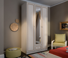 В спальню, Шкаф 3-х дверный Грация СБ-2197