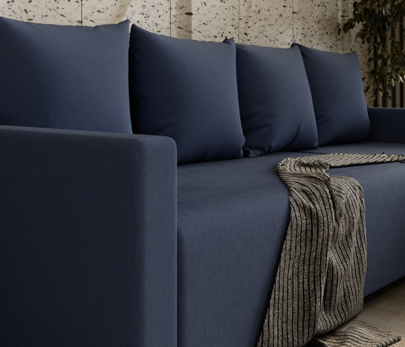 Диваны угловые, Угловой диван-кровать Челси, рогожка