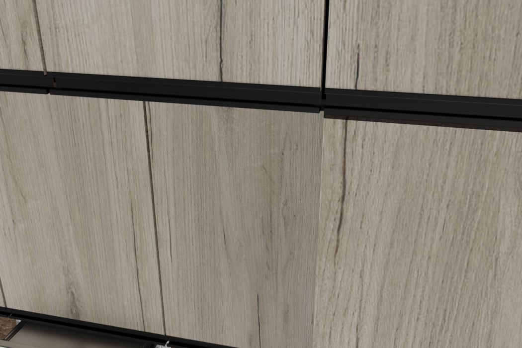 Кухонные гарнитуры, Кухонный гарнитур Равенна люкс 3,0 м Дуб браун ЛДСП