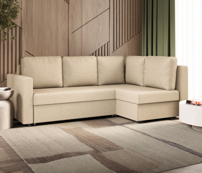 Диваны угловые в гостиную, Угловой диван Джессика 2 правый (УП), рогожка