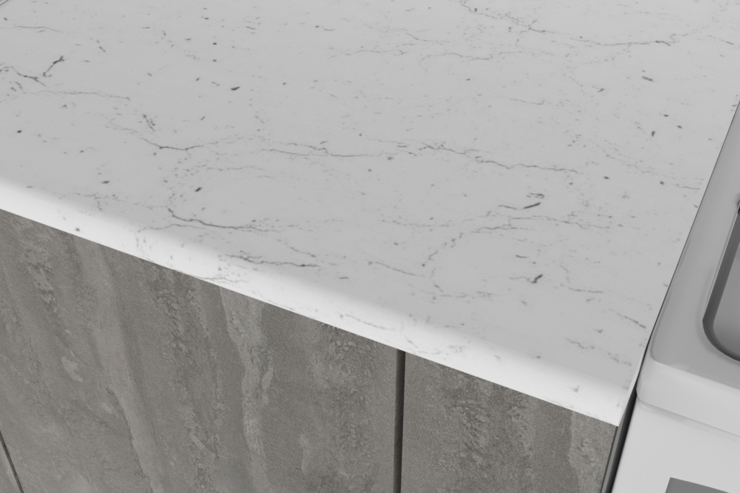 Кухонные гарнитуры, Кухонный гарнитур Ноктюрн стандарт 1,6 м Бетон темный ЛДСП