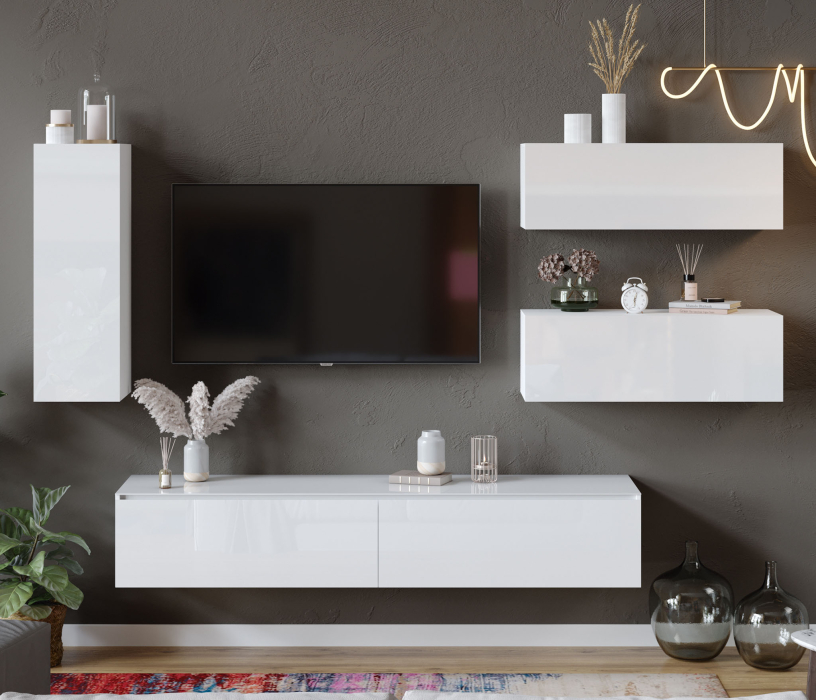 Настенные полки, Шкаф навесной Глосс