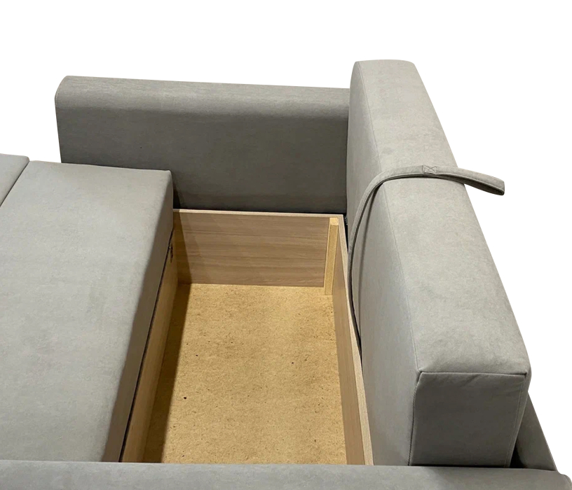 Диваны с ящиком для белья, Диван Комфорт-7 БД (120), ППУ, ШП, велюр