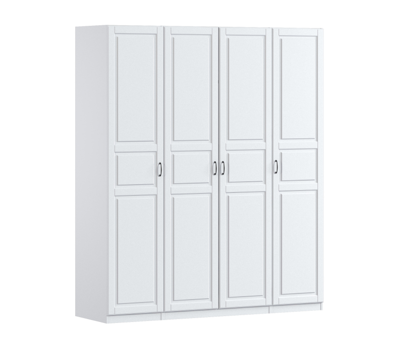 Для одежды, Шкаф четырехдверный Макс 2000 мм, вариант №1 (ЛДСП/МДФ)