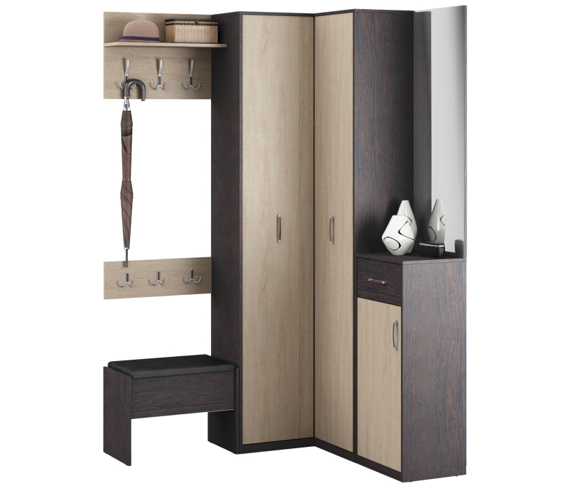 Прихожие, Афина набор с шкафом угловым