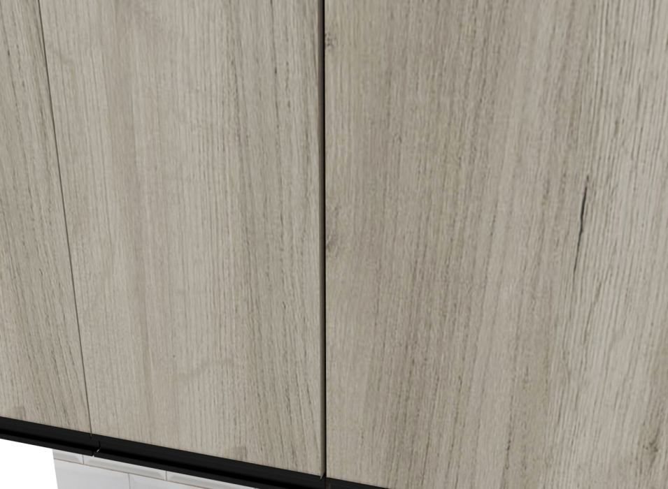 Кухонные гарнитуры, Кухонный гарнитур Равенна мега 2,5 м Дуб браун ЛДСП