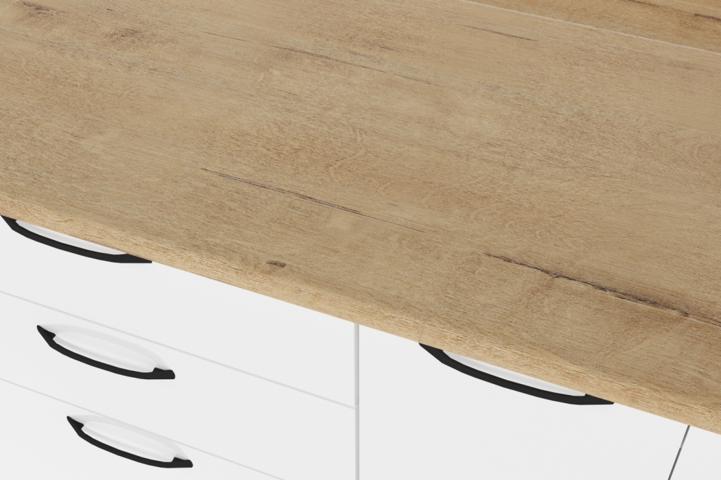 Кухонные гарнитуры, Кухня Жасмин макси 2 1,8 м Белый глянец ЛДСП