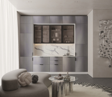 Кухонные гарнитуры, Кухонный гарнитур Регина Белый/Роял Графит 3,2 м