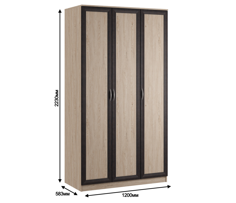 В спальню, Джорджия СБ-2279 Шкаф 3-х дверный