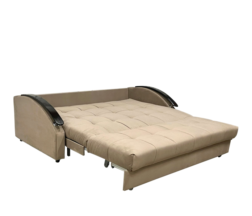 Диваны кровати со спальным местом, Диван Аккордеон НПБ 1630 Velutto, с накладками МДФ