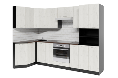 Кухонный гарнитур Лоретта гранд прайм 2,6 х 1,4 мм Дуб грей ЛДСП