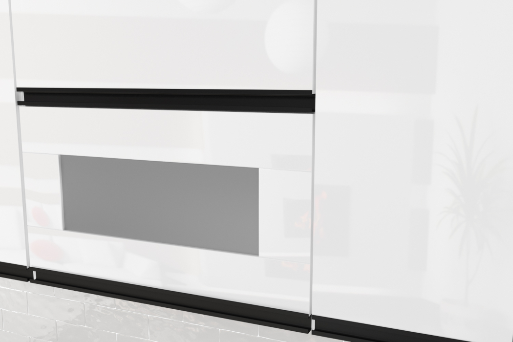 Кухонные гарнитуры, Кухонный гарнитур Лотос макси 2 1,8 м Белый глянец ЛДСП