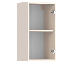 Полка с витриной Регина Песочный Дуб Сантана Светлый  400