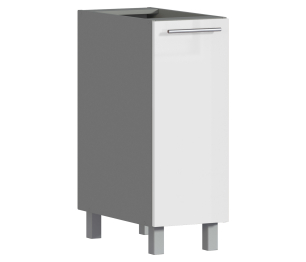 Анна АС-30 стол с фасадом Белый глянец