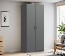 Для одежды, Шкаф двухдверный Макс 1000 мм, вариант №4 (ЛДСП)