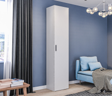 Шкафы пеналы, Шкаф-пенал Милан СБ-3255 Серый/МДФ Светло серый