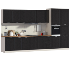 Кухонные гарнитуры, Регина Песочный/Дуб Мажор темный 4000