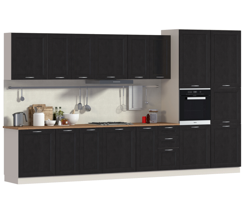 Кухонные гарнитуры, Регина Песочный/Дуб Мажор темный 4000