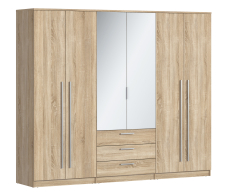 Для одежды, Николь СБ-2593/1 Шкаф 6-ти дверный