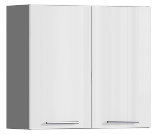 Анна АП-80 полка с 2-мя фасадами Белый глянец