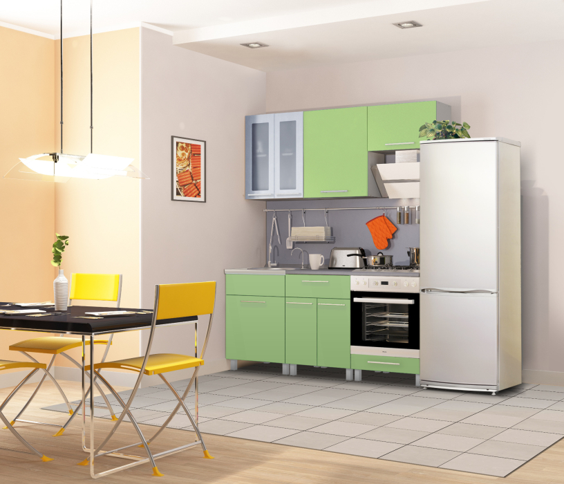 Лидеры продаж модульных кухонь, Анна Кухня 1800 Алюминий