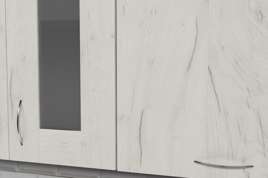 Кухонные гарнитуры, Кухонный гарнитур Лоретта компакт 2,2 м Дуб грей ЛДСП