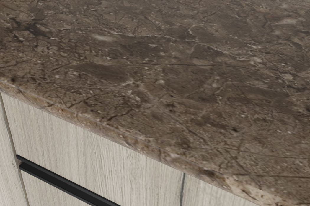 Кухонные гарнитуры, Кухонный гарнитур Равенна нормал 1,5 м Дуб браун ЛДСП